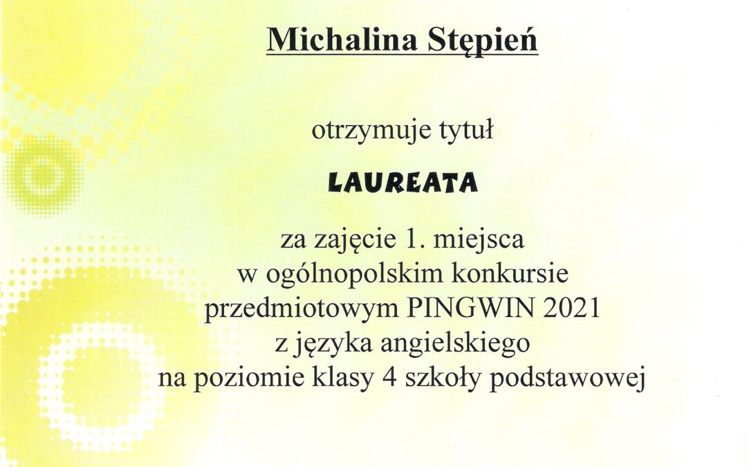 Sukcesy językowe uczniów Zespołu Szkół i Placówek w Baranowie Sandomierskim