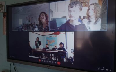 Spotkanie online ze szkołami partnerskimi z Włoch i Hiszpanii